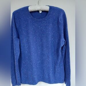 Dark Blue 100% Cashmere Sweater - Lands’ End
